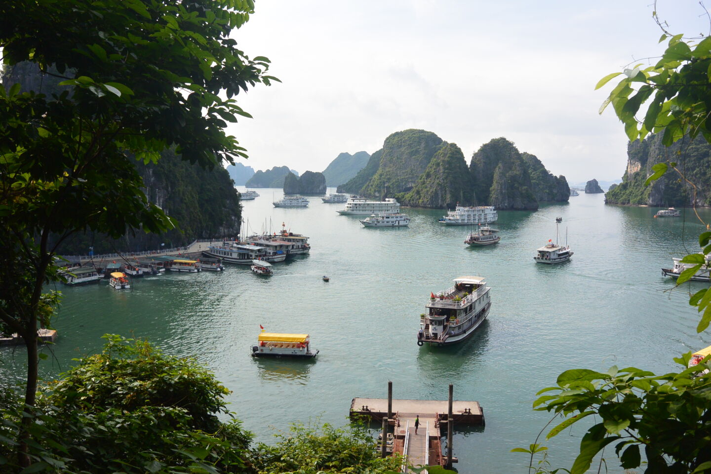 Halong Bay view from Surprising Cave